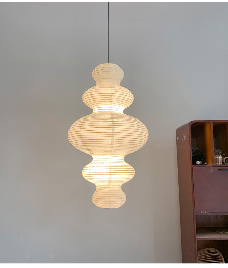 Janpanese Akari Rice Paper Lamp Nordic Noguchi Yong Pendant Lamp(WH-AP-599)