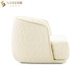Hotel Leisure Modern Elegant Chair Fabric Upholstered Armchairs Pantone Color