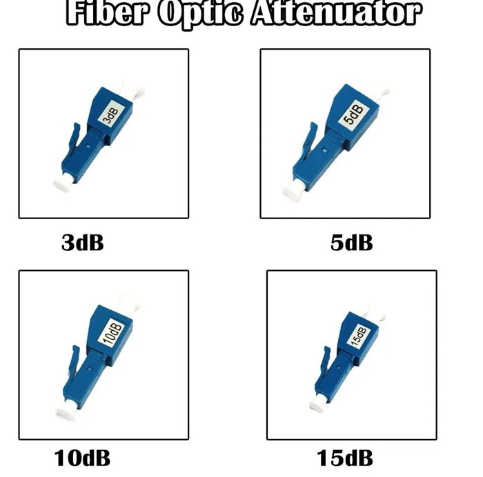 Male - Female 0db 1db 2db LC UPC Fiber Optic Attenuator Single Mode