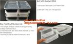 Disposable Plastic 4 Compartment Food Thermal Lunch Container Box,Plastic