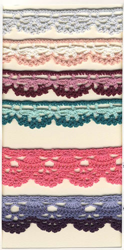 mixed color 20yards/lot(1.0cm wide) Cotton Crochet Lace Ribbon Wedding Sewing Bridal Bow L