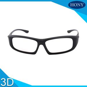 China Universe IMAX Passive Cinema 3D Glasses Black Linear Polarized For Adults wholesale