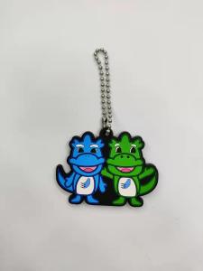 China Decorations PVC Key Holder , OEM Swivel Lobster Clasp Keychain Souvenir wholesale