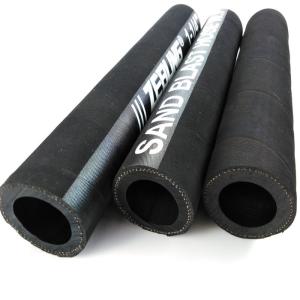 China 38mm Cloth Inserted Flexible Rubber Hose For Conveying Sand / Abrasive Materials wholesale