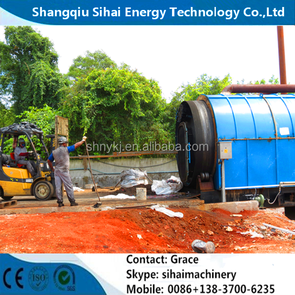 Direct Heating Output Capacity 15 Tons Waste Tire Pyrolysis Plant for Tire Recycling