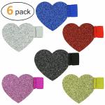 Elastic Designed Self Adhesive Pen Loop , Unusual Stationery Items Bling Heart
