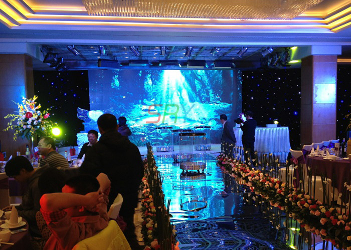 1R1G1B P6 Stage LED Screens , SMD3528 1/16 Scan Stage Background LED Display