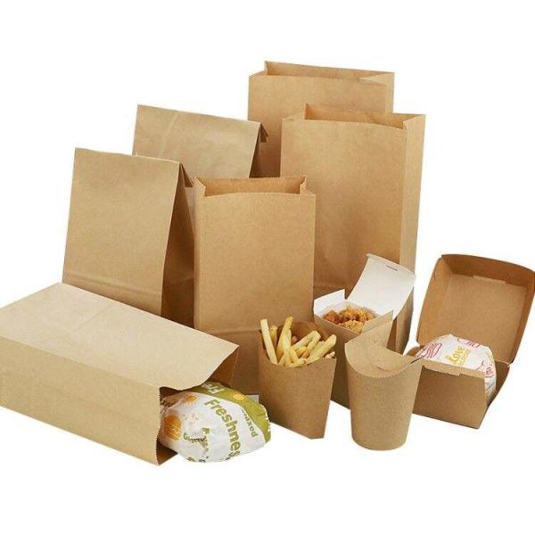 Food Grade Customized Printed Greaseproof Sandwich Hot Dog Packaging Brown or