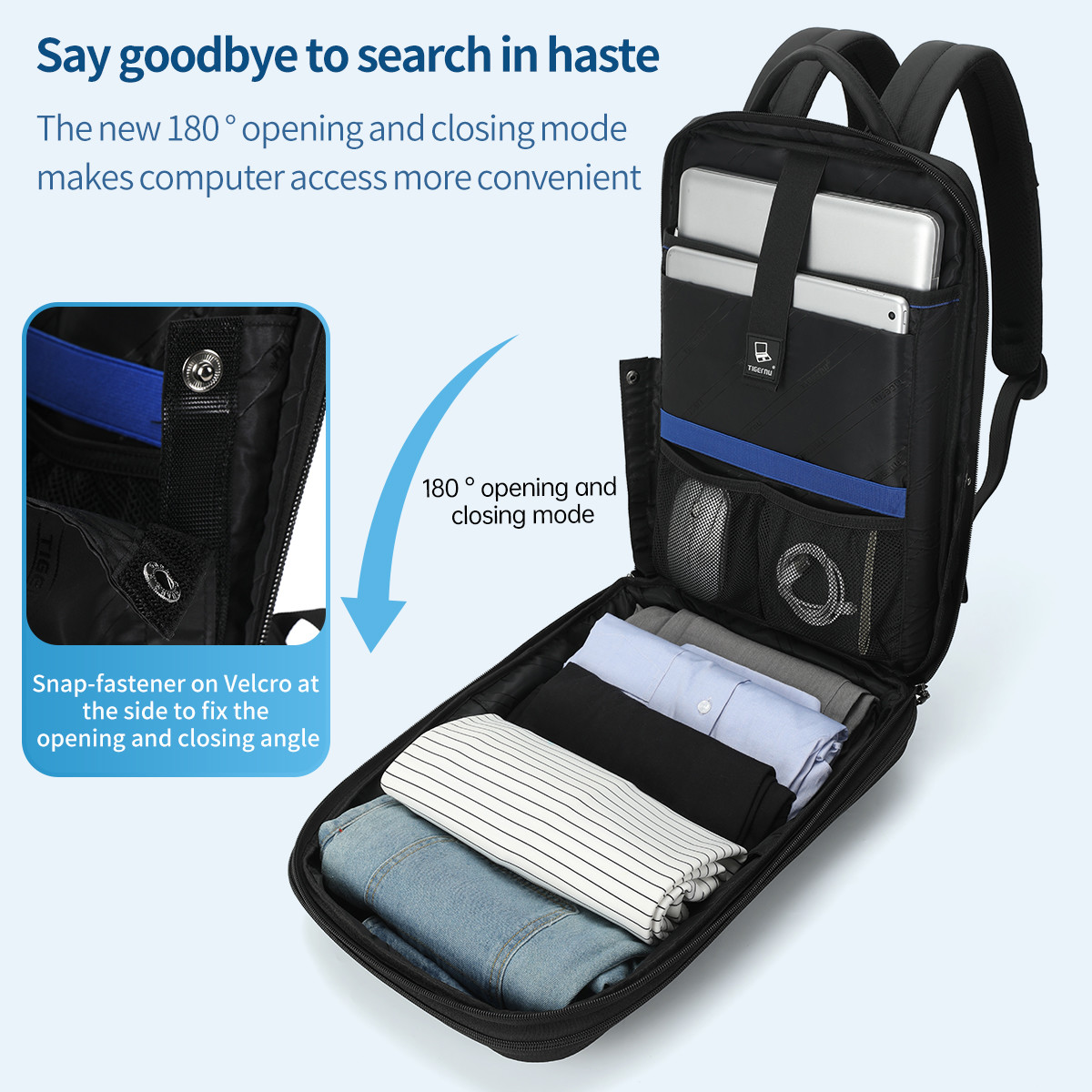 T-B9152 Expandable High Quality Low Moq Business Travel Backpack Leisure Sport Backpack For Men