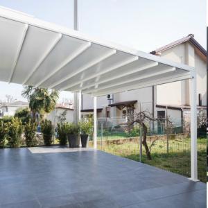 China Freestanding 150mm Blade Aluminum Louvered Retractable Patio Roof wholesale