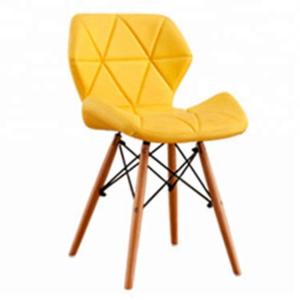 China High Density Polypropylene Plastic Dining Chairs With Wooden Legs wholesale
