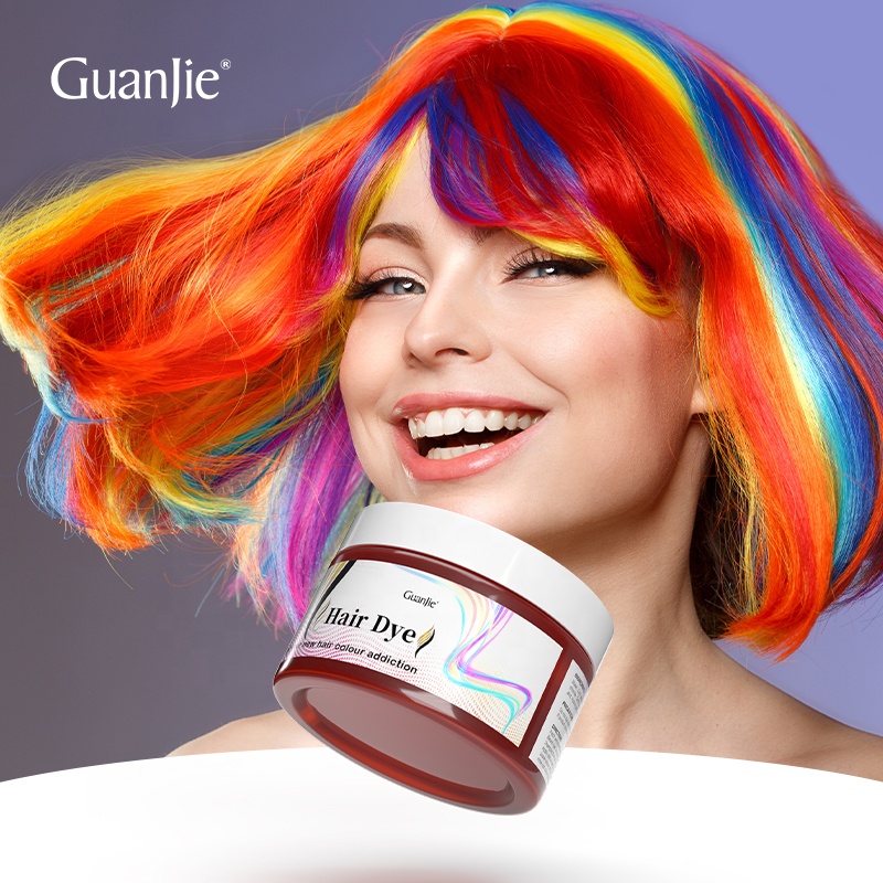 Salon Hair Color 14 Colors Vegan Semi Permanent Hair Dye For White Hair Private Label