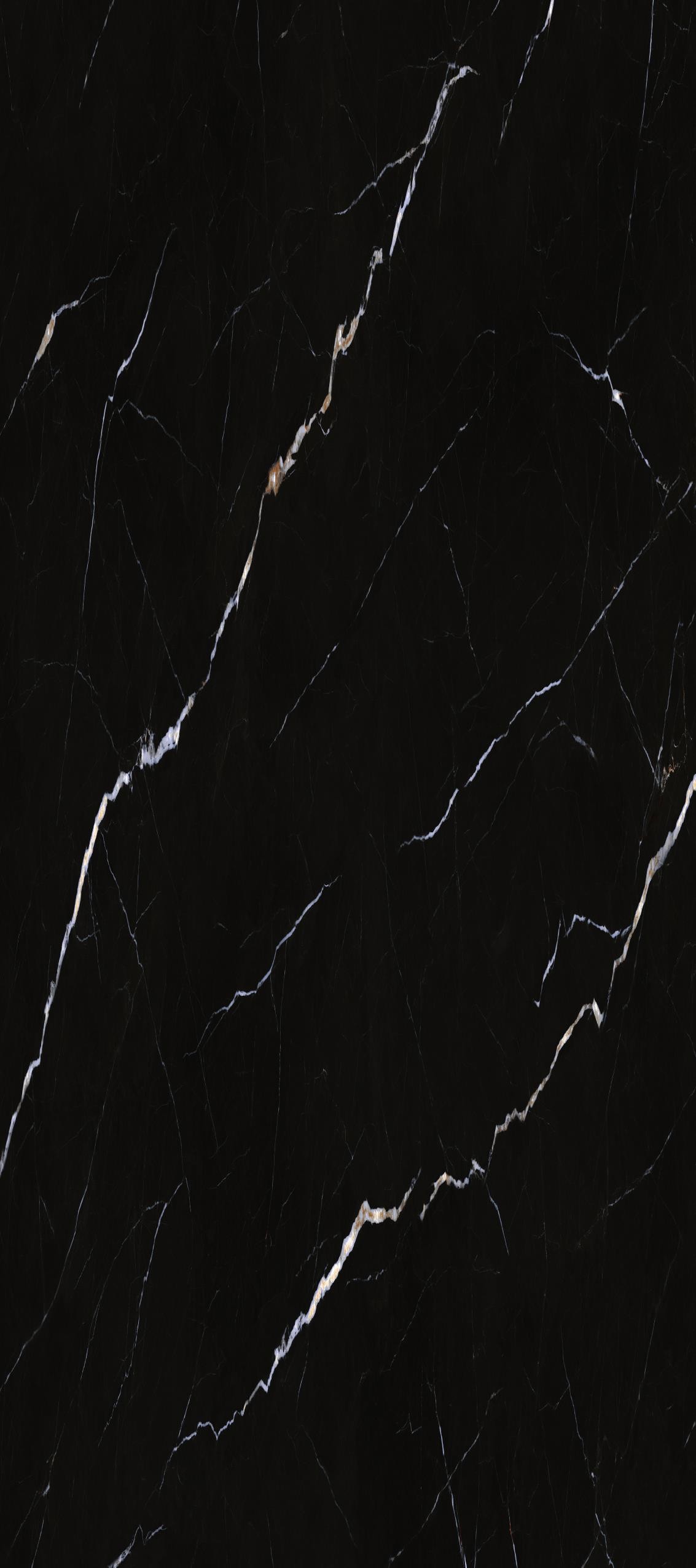 Modern Porcelain Tile Black And White Ceramic Floor Tile Marble Look Full Body Porcelain Tiles 160*360cm
