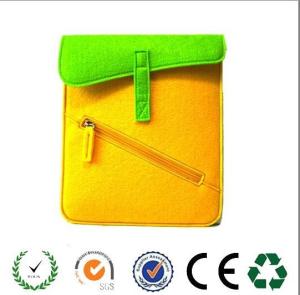 China New products zipper design felt laptop bag ,6 colors available wholesale