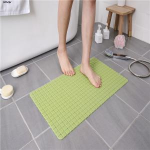 China Light Green PVC Anti-Slip Function Washable Bathtub Bathroom Carpets wholesale