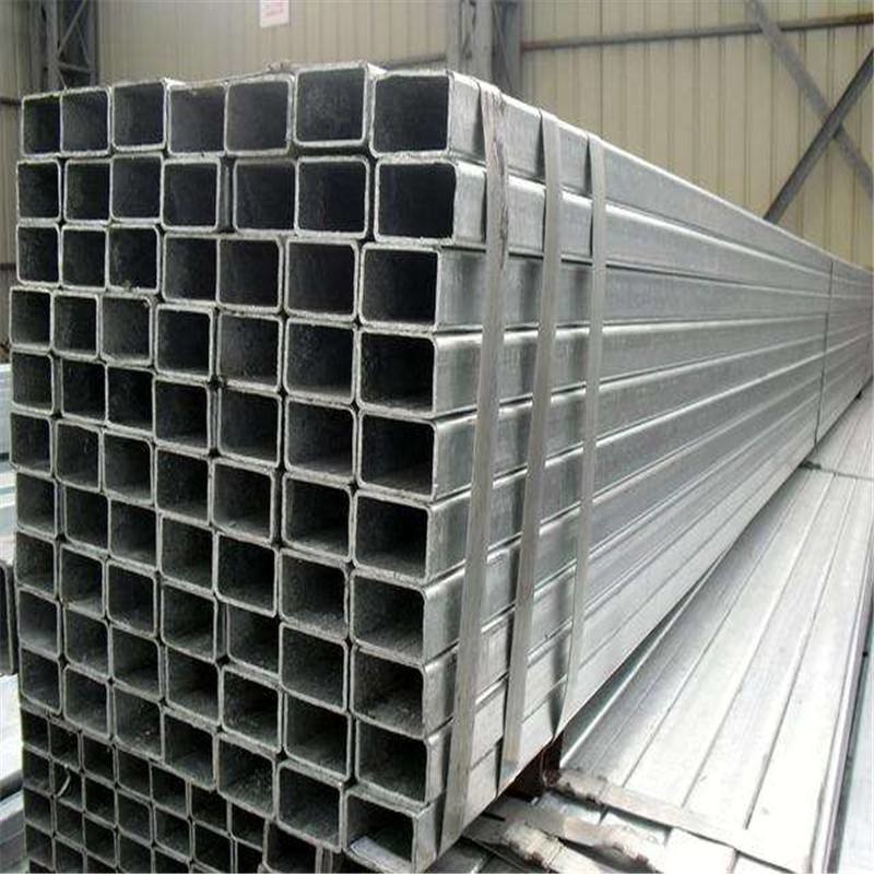 Shock Resistant Rectangular Steel Pipe Customizable For Construction / Furniture / Industry