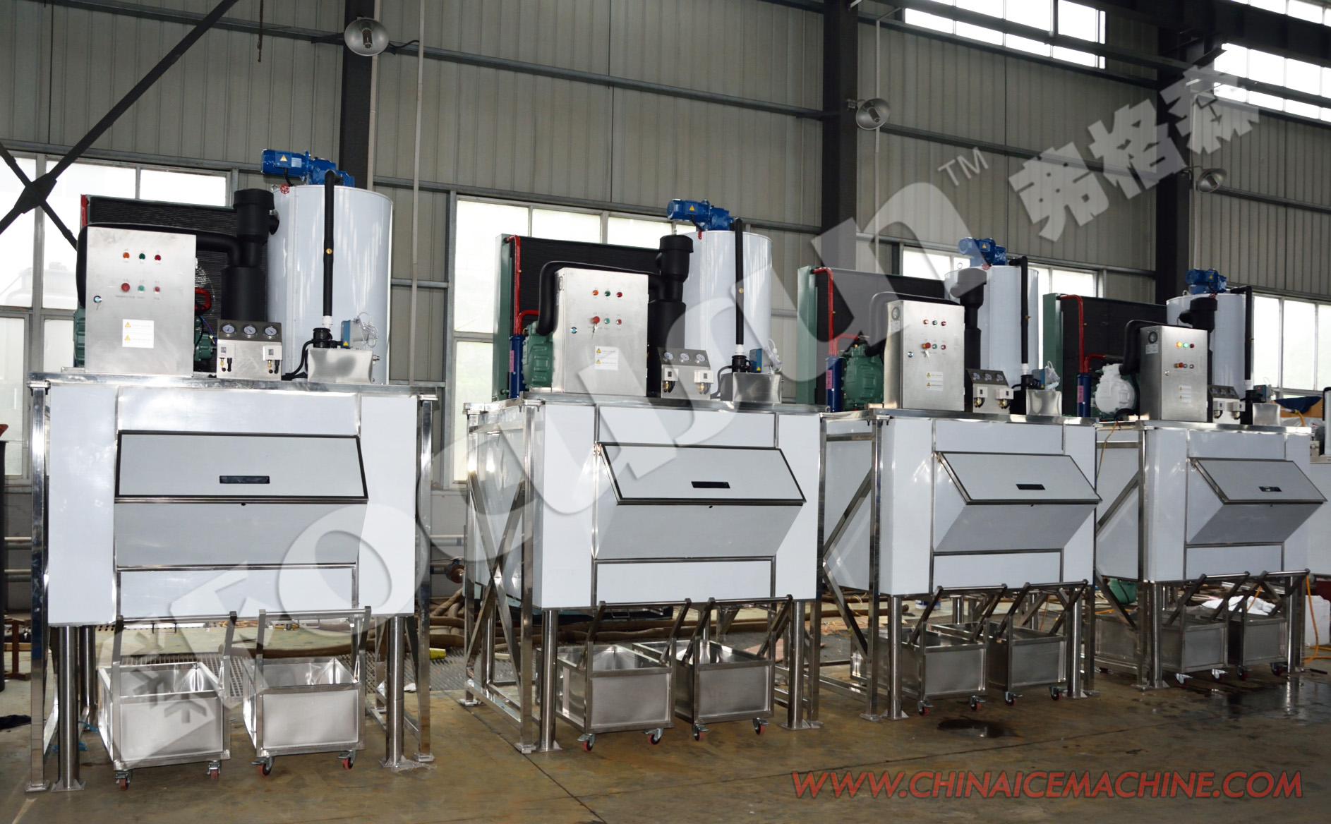 Condition 2024 Focusun 7 Ton Air Flake Ice Making Machine with Low Voltage Components