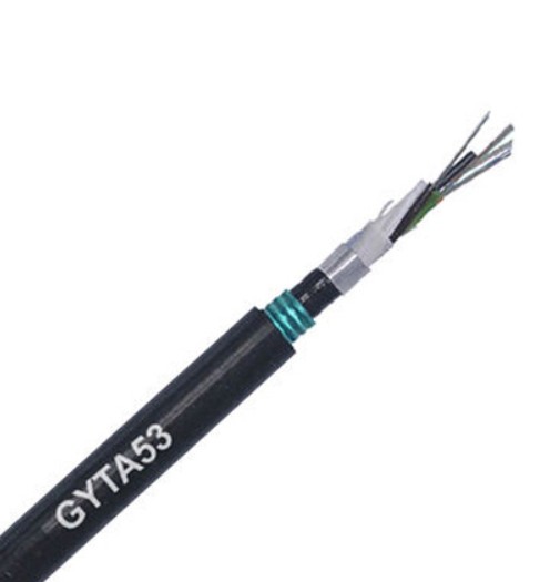Highly Durable PBT Loose Tube Fiber Wire GYTA53 with Burial Design and Aluminum Alloy Armored Material