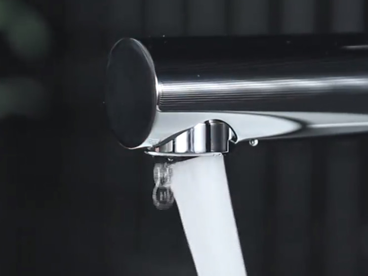 Bathroom Black Golden Retractable 35mm Pull Out Sink Faucet