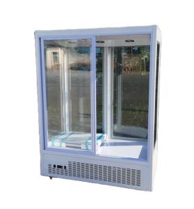 China Upright Supermarket Floral Display Cooler Sliding Door wholesale