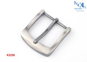 China Purse Making Accessories Metal Pin Buckle , Custom Logo Reversible Belt Buckle wholesale