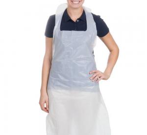 China Disposable CPE Apron / Dental Apron Sleeveless With Superior Strength wholesale