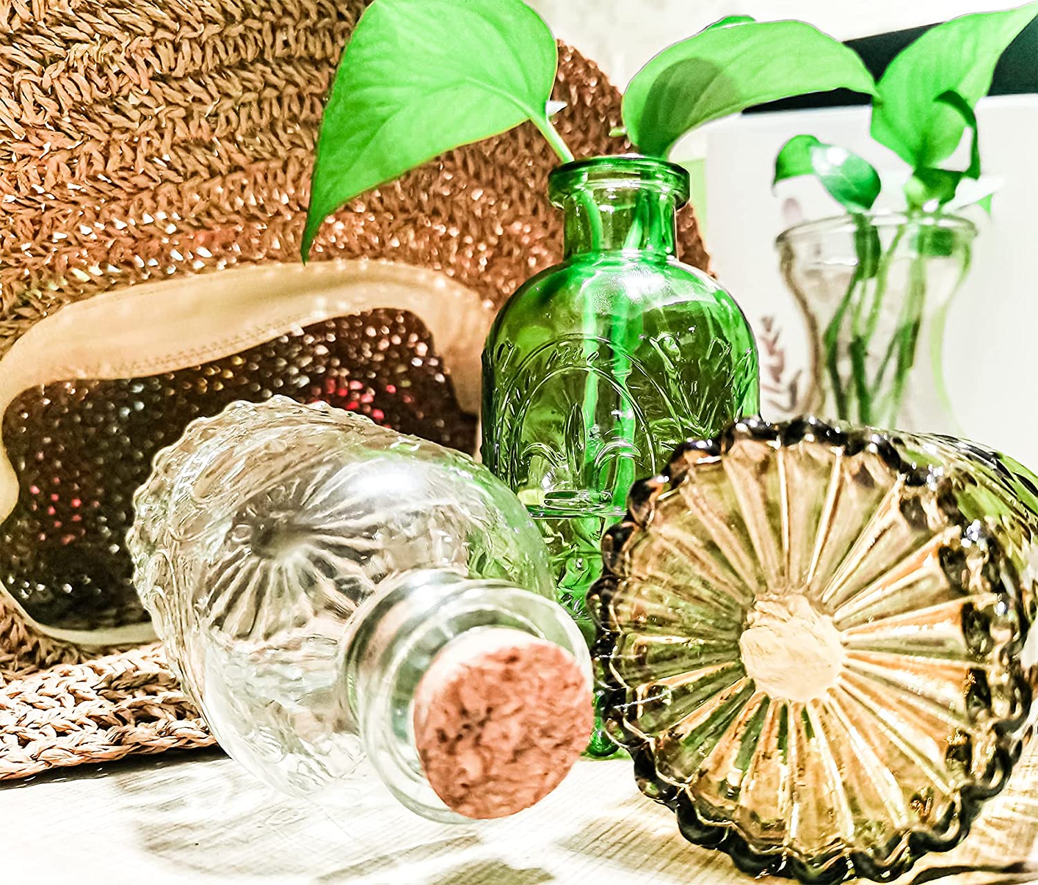 Glass Medicine Spice Container Drift Mini Vase for Cosmetics Made of Glass