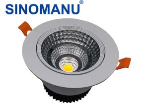 China 1200LM Black LED Recessed Downlights For Shopping Mall Aluminum Heat Sink wholesale