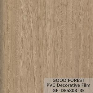 China Flowability PVC Decorative Film Scratch Resistance Wooden Grain wholesale