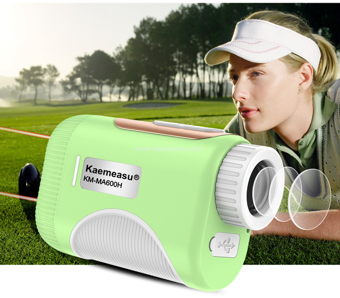 kaemeasu Mini Laser Rangefinder Rechargeable Golf Range Finder With Magnetic Adsorption MA600