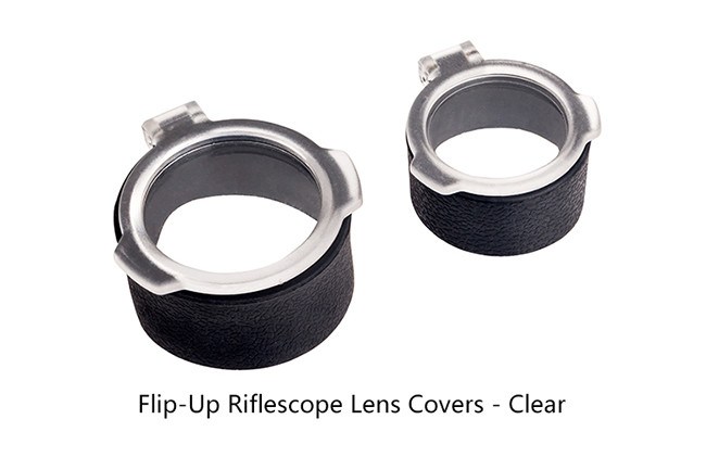 50MM Flip Up Scope Covers Hunting Accessories For Riflescopes Scope - Clear