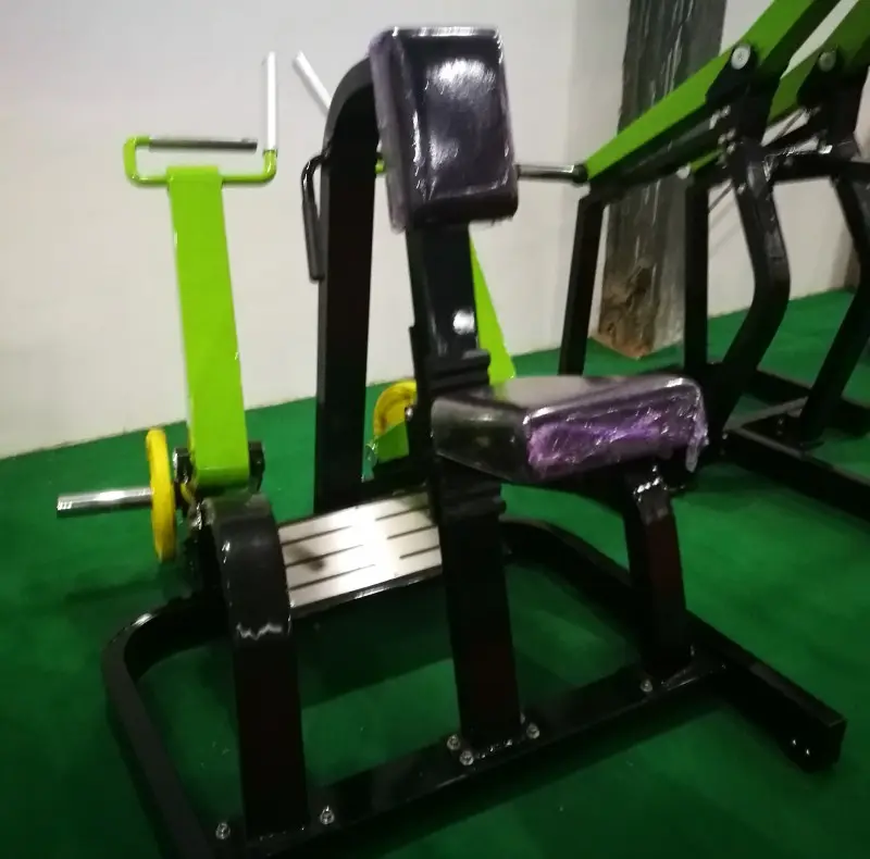 Commercial Indoor Gym Plate Loaded Fitness Body Building Machine Rowing Strength Trainer Steel Chest Back Seated Low Row