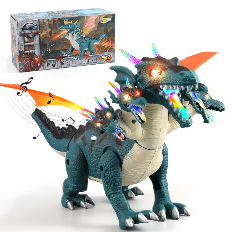 PVC Electric Dinosaur Toy for Children Age Range 0 to 24 Months Sound and Light Effects