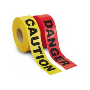 China 100m 200m Safety Plastic Barrier Tape Yellow Red Green Black Any Color wholesale