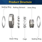 420 6200 Series Bearing Stainless Steel 6201 Ball Bearing Customized