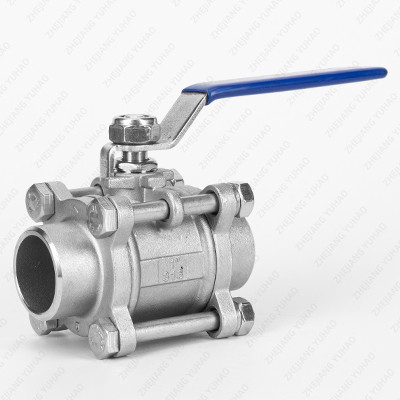 China 304 316 3PC Butt Welding Ball Valve Stainless Steel wholesale