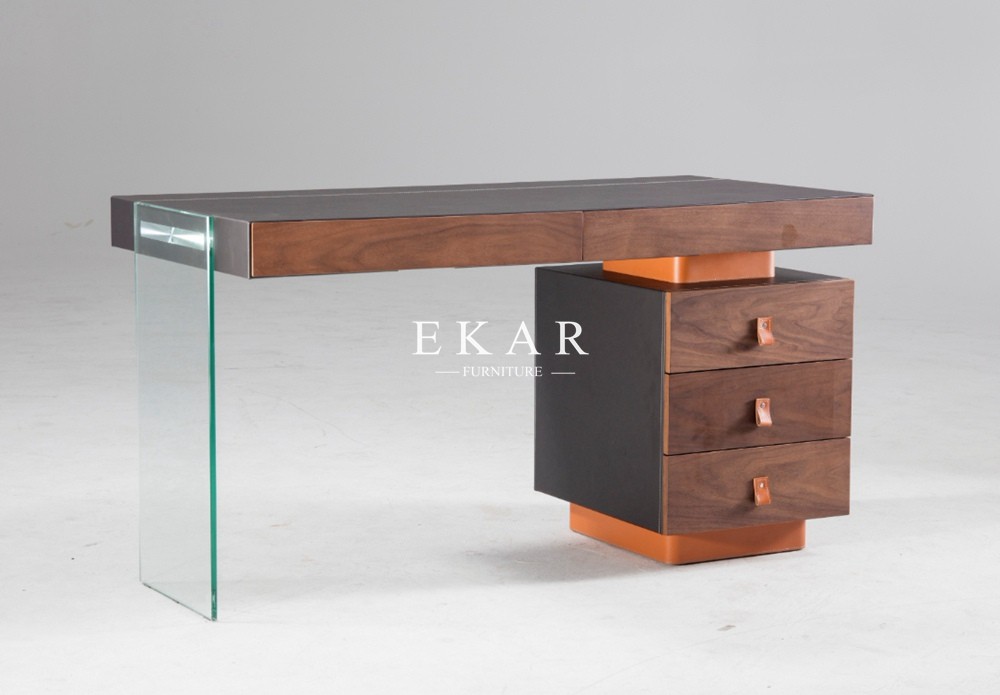 Modern Table Italian Design Office Desk With Side Drawer