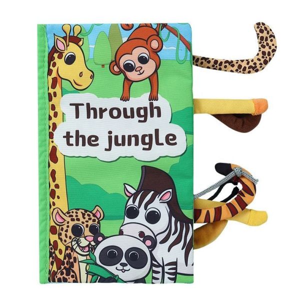 Customized Soft Newborn Tail Story Book Journal Early Educational Print Touch Sensory Memory Cloth for Newborns