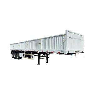 China CIMC 30- 80tons 3axles multi-function fence semi trailer transport animals food grain and other bulk fencing truck wholesale