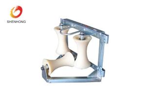 China Corner Ground Cable Reel Roller Assembly Three Roller For Laying Cable wholesale