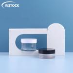 PET Plastic Cream Jars 30ml 50ml ABS Plastic Cap For Dispensing