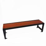 OHSAS18001 1400*400*450mm Cast Iron And Wood Garden Bench
