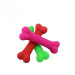 Bone Shape Pet Play Toys Non - Toxic Silicone Material For Dog Dental Health