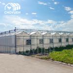 Wind Resistance Multi Span Film Greenhouse With Ventilation System