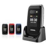 UNIWA V202T Black Old Person Smart Phone 1450mAh SOS Button High Strength