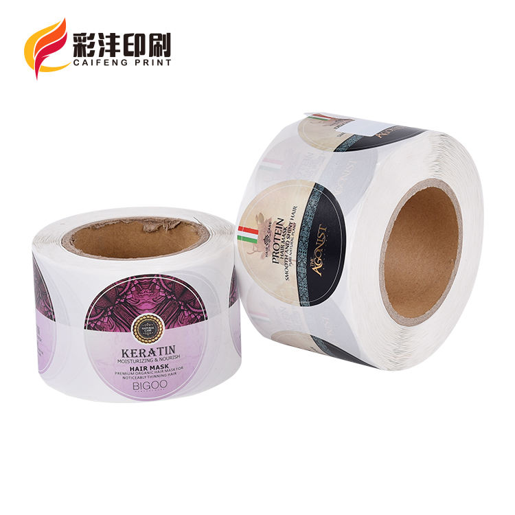 Vinyl Cosmetic Bottle Adhesive Sticker Label Custom Logo CMYK Matte Label Sticker