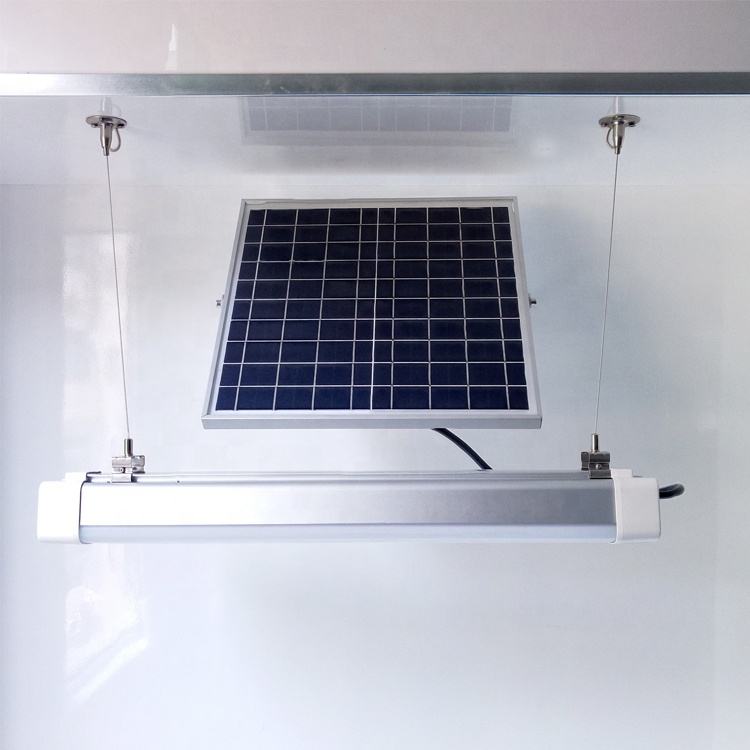 180° Light Angle 3000LM High Luminous Efficiency Solar Tri-Proof Light for Parking Lot