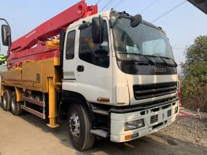 China 6 Putzmeister 38m Placing Boom Used Truck Mounted Concrete Pump Beton Pumper Machine wholesale