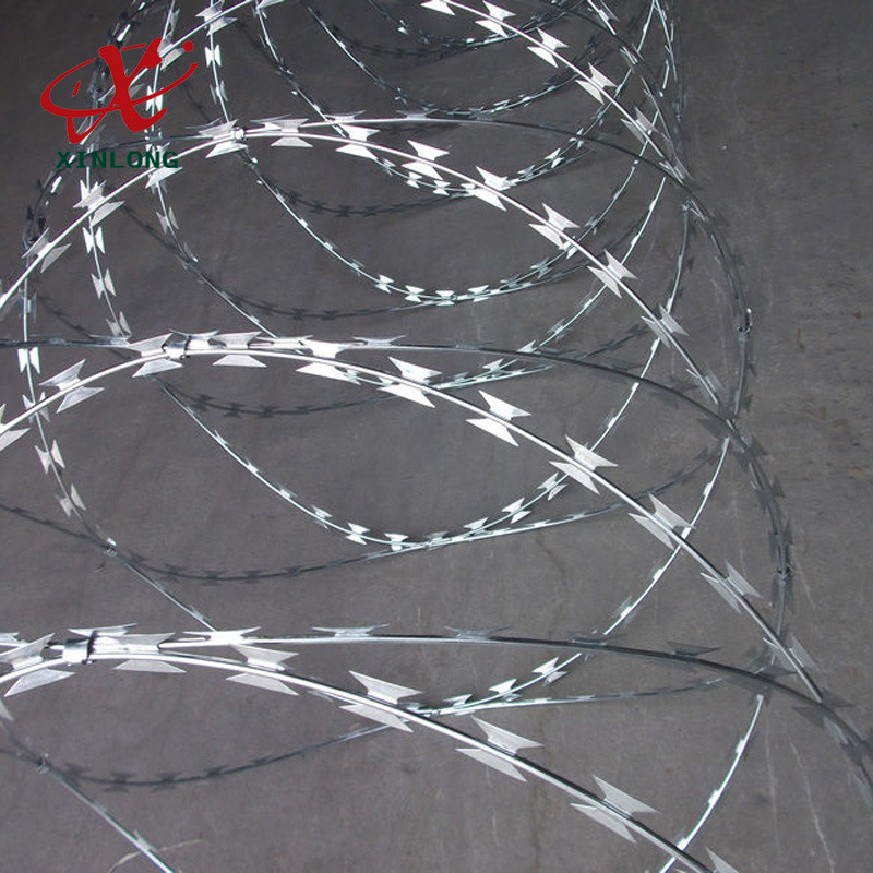 BTO CBT Razor Barbed Wire with Single / Double Coil For Airport