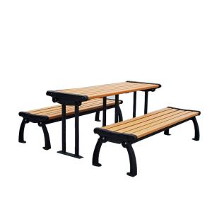 China L1500W650H750mm Patio Wood And Metal Picnic Table wholesale